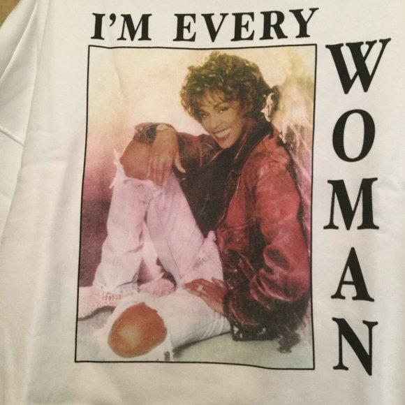 Whitney Houston plus size graphic sweatshirt cropped new with tags - Picture 2 of 3